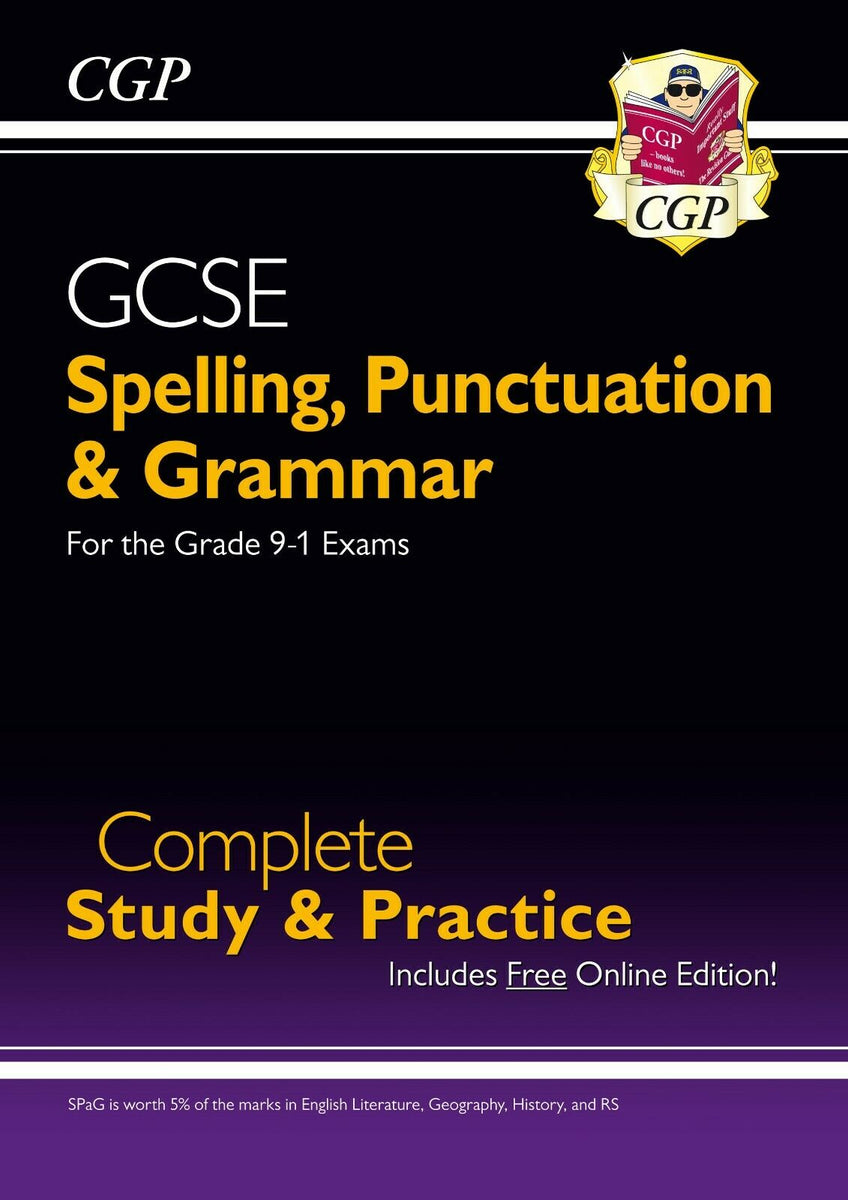 GCSE Grade 9-1 English Spelling Punctuation Grammar Complete 