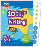 New Early Years Ages 3-5 Maths Phonics Writing 10 Minutes Activity Book 2023 Cgp