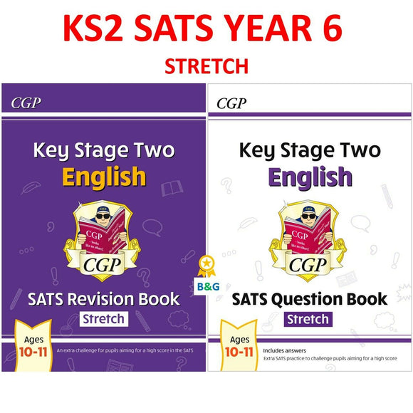 KS2 English SATS Year 6 Revision and Question Books STRETCH with Answer CGP