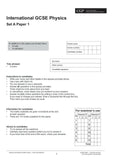 Edexcel International GCSE Physics Practice Papers  KS4 GRADE 9-1 CGP