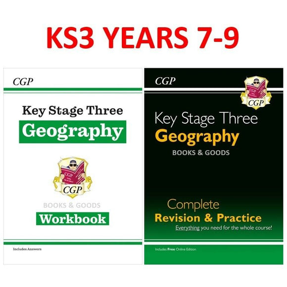 New KS3 Years 7-9 Geography Revision & Workbook with Answers Key Stages 3