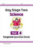 NEW KS2 SATS Year 4 Maths English Science Targeted Question Book with Answer CGP