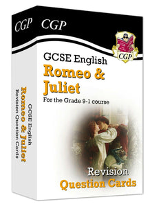 GCSE Grade 9-1 English Shakespeare - Romeo & Juliet Revision Question Cards CGP