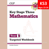 KS3 Maths Year 9 Targeted Workbook included Answer CGP New