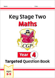 NEW KS2 SATS Year 4 Maths English Science Targeted Question Book with Answer CGP