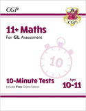 11 Plus Year 6 GL 10 Minute Test English 1 and Maths with Answer CGP