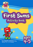 Reception Ages 4-5 Maths and First Sums Activity Books Home Learning CGP