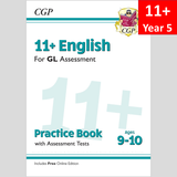 11+ Plus Year 5 GL English Practice Book and Assessment Tests with Answer CGP