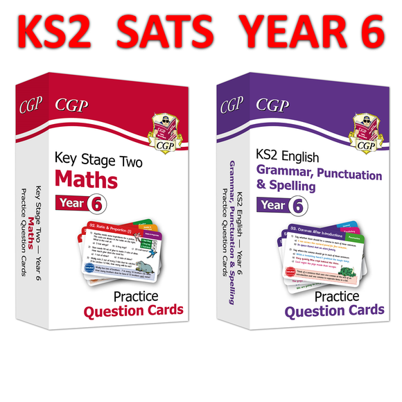 New KS2 Year 6 Maths and English Practice Question Cards CGP