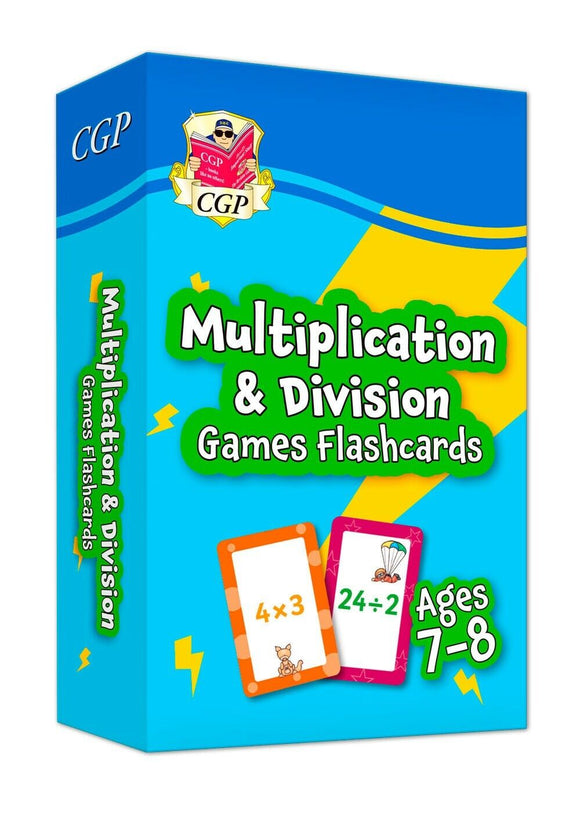 New KS2 Year 4 Maths Multiplication & Division Games Flashcards For Ages 7-8 CGP