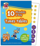 New KS1  Ages 5-7 Maths Time Tables 10 Minutes a Day Workbook with Answer 2023