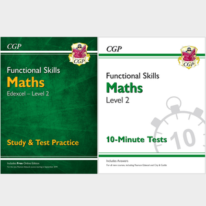 New Functional Skills Maths Edexcel Level 2 Study and Test with Answer CGP