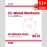 11 Plus Year 6 CEM 10 Minute Tests Mixed Workouts Book 1 with Answer  CGP