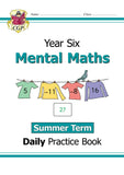 KS2 Year 6 Mental Maths Daily Practice Books SUMMER TERM with Answer CGP