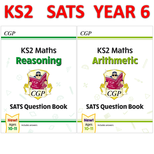 KS2 SATS Year 6 Maths Question Books Reasoning and Arithmetic with Answer CGP