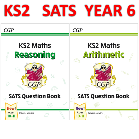 KS2 SATS Year 6 Maths Question Books Reasoning and Arithmetic with Answer CGP