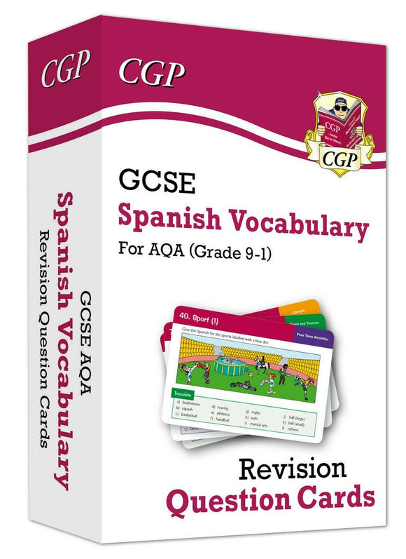 GCSE AQA Spanish Vocabulary Revision Question Cards CGP