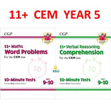 11+ Plus CEM Year 5 10-Minute Test Maths Word Problems Comprehension with Answer