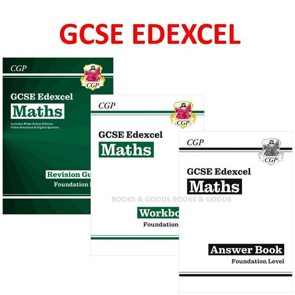 New GCSE Maths Edexcel Revision Guide Workbook and Answer Foundation KS4 2022