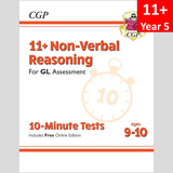 11 Plus Year 5 GL 10 Minute Tests Non Verbal Reasoning with Answer CGP