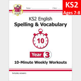 KS2 Year 3 English 10 Minute Weekly Workout Spelling Vocabulary with Answer  CGP