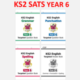 KS2 Year 6 English Targeted Question Book Grammar Punct Spelling and Answer CGP