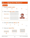 KS1 Year 1 Maths 10 Minute Weekly Workouts included Answer CGP