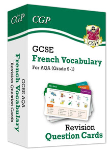 GCSE AQA French Vocabulary Revision Question Cards CGP