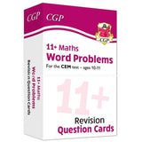 11+ Plus CEM Revision Question Cards Maths Word Problems  Ages 10-11 CGP