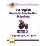 NEW KS1 YEAR 2 MATHS ENGLISH GRAMMAR PUNCTUATION & SPELLING WITH ANSWER CGP