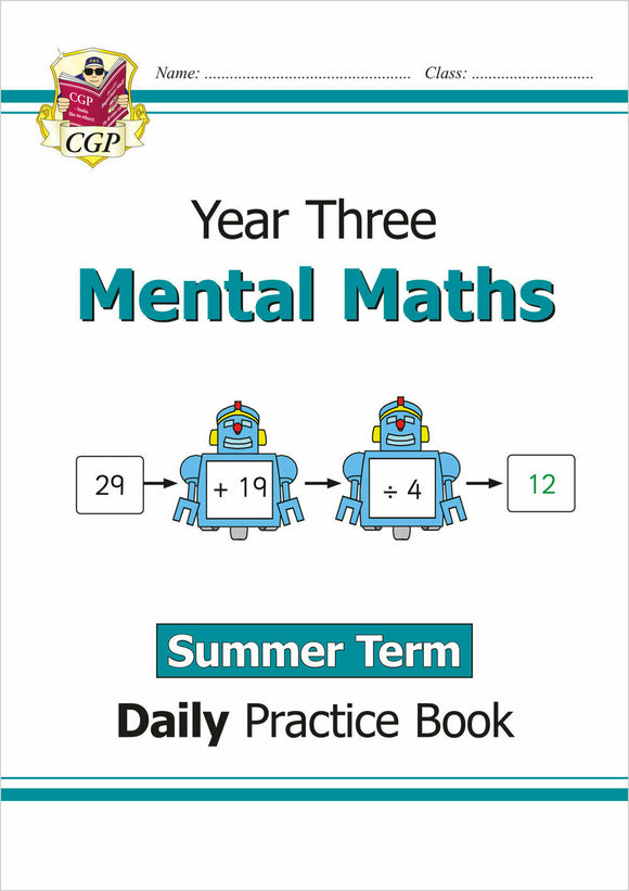 New KS2 Year 3 Mental Maths Daily Practice Book SUMMER TERM with Answer CGP