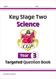 NEW KS2 SATS Year 3 Math English Science  Targeted Question Book with Answer CGP