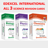 Edexcel International Grade 9-1 GCSE All 3 Science Revision Question Cards CGP