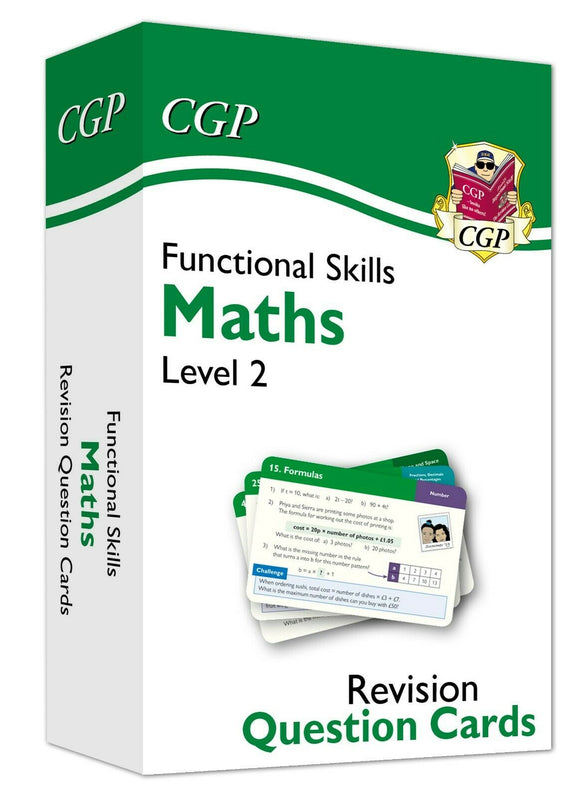 Functional Skills Maths Revision Question Cards - Level 2 CGP