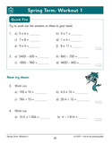 KS2 Year 5  Maths 10 Minute Weekly Workouts Arithmetic with Answer CGP