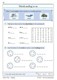 KS1 Year 1 English Targeted Question Book Grammar Punct Spelling with Answer CGP