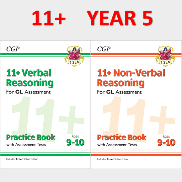 11+ Plus Year 5 GL Verbal and Non Verbal Practice Book and Assessment Tests CGP