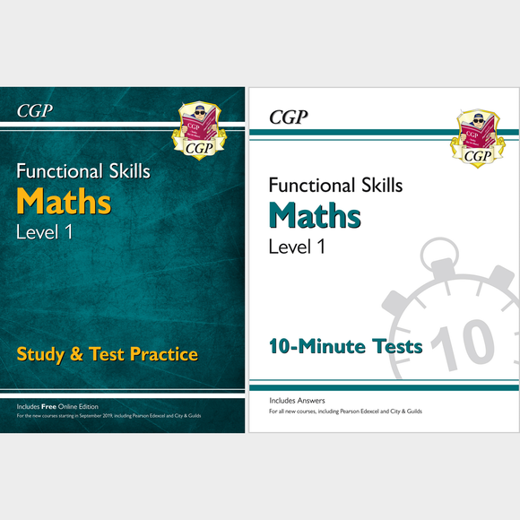 Functional Skills Maths Level 1 Study and Test with Answer CGP