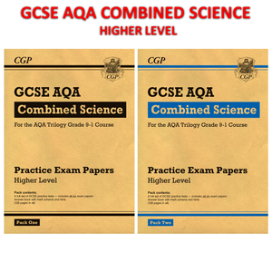 Grade 9-1 GCSE Combined Science AQA Practice Papers: Higher Level Pack 1 & 2 CGP