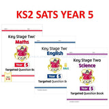 New KS2 SATS Year 5 Maths English Science Targeted Question Book with Answer CGP