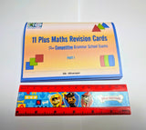 11 Plus Maths Practice Exam Revision Cards 50 plus cards Booklet