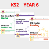 KS2 Year 6 SAT Buster 10 Minute Tests Maths Reading and Grammar Book 1 CGP