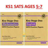 KS1 SATS Ages 5-7 Practice Papers with Answer Maths and English Pack 3  CGP