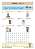 KS1 Year 1 English Daily Practice Book Autumn Term with Answer CGP