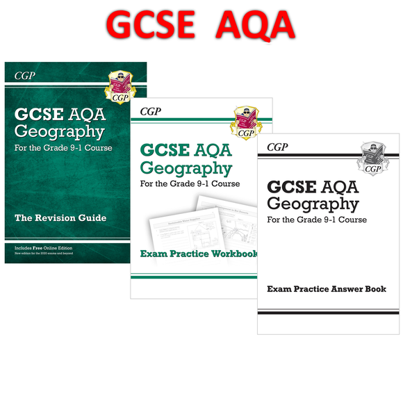 GCSE 9-1 Geography AQA Revision Guide & Exam Practice Workbook and Answer CGP