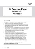 11+ Plus Year 6 CEM Practice Papers 2 Full Set included Answer Pack 1 CGP