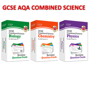 9-1GCSE Combined Science Biology Chemistry Physics AQA Revision Question Cards