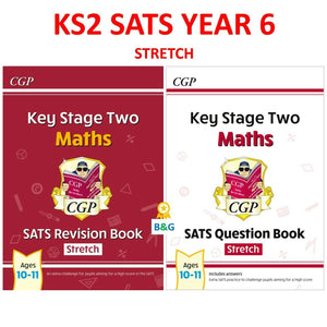 KS2 Maths SATS Year 6 Revision and Question Books STRETCH with Answer CGP