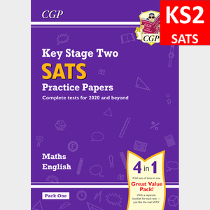 KS2 SATS Maths and English Practice Papers Pack 1 with Answer CGP