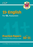 11+ Plus GL Year 6 English Practice Papers Ages 10-11 - Pack 1 CGP